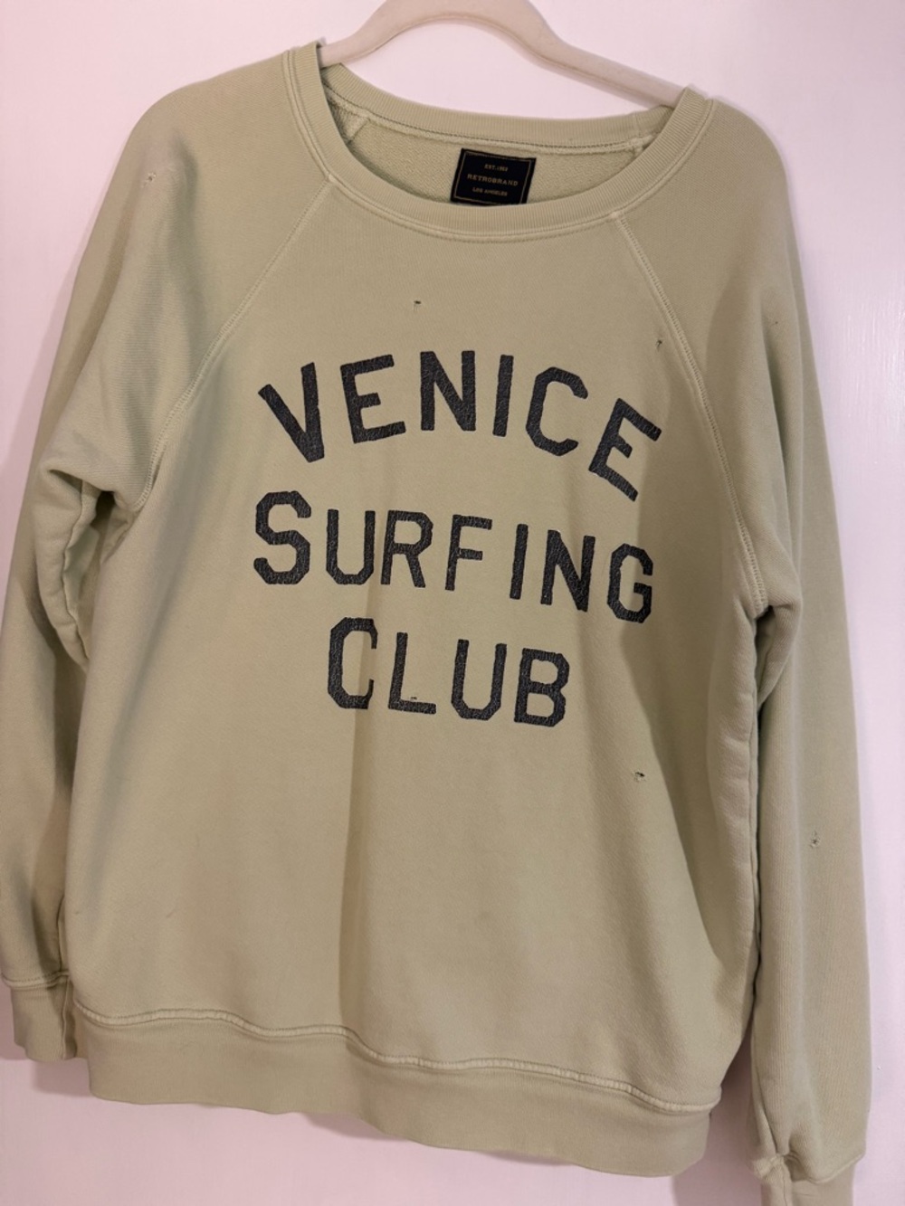 Free People Venice Surfing Club Sweatshirt - Sage